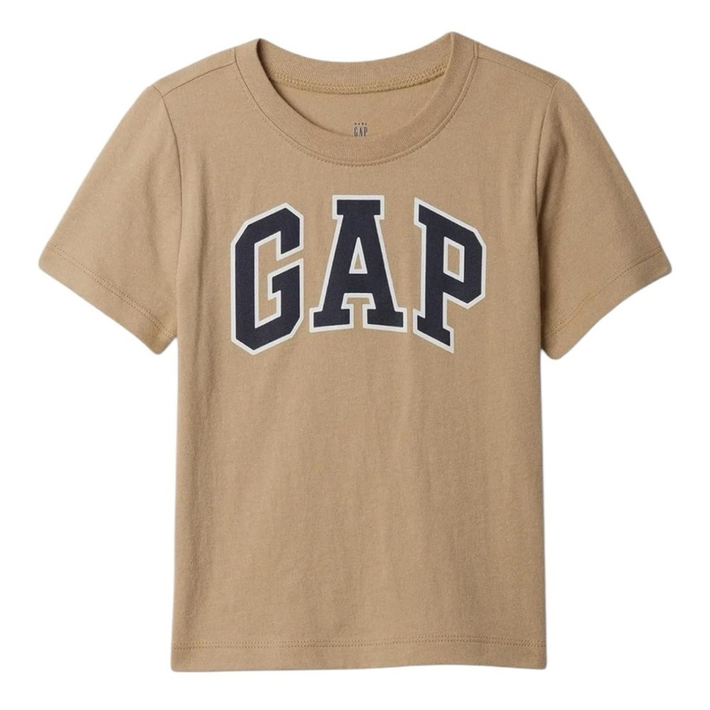 Gap Kids New Khaki Logo Tee Shirt Size Large